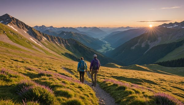 La marche matinale offre des panoramas inoubliables