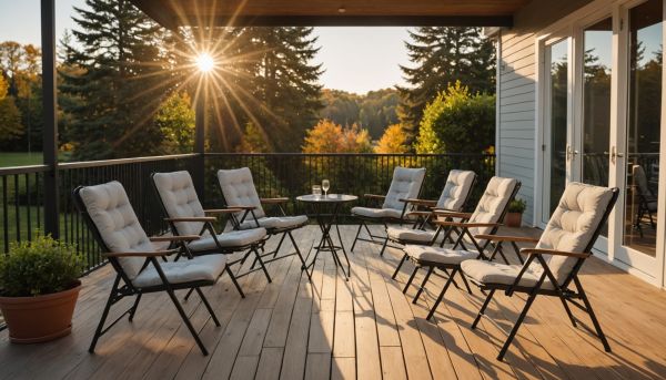 Les chaises pliantes légères maximisent le confort