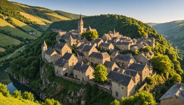 Villages médiévaux emblématiques des Gorges de l'Aveyron